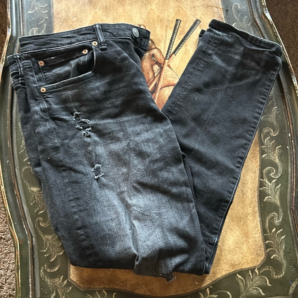 American Eagle Airflex black jeans 34x33 - Picture 1 of 5